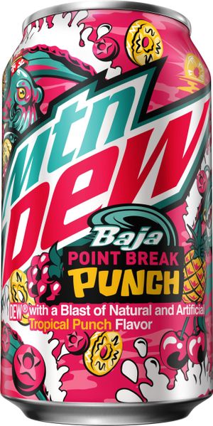 Baja Blast Point Break Punch 12oz can