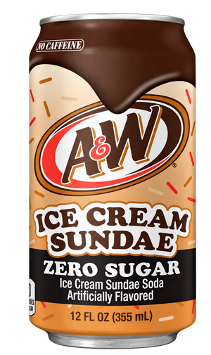 A&W ice cream sundae zero sugar